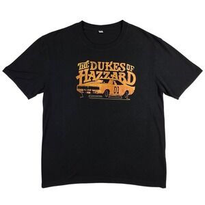 The Dukes of Hazzard General Lee 01 Graphic T-Shirt Mens XL Black Short Sleeve